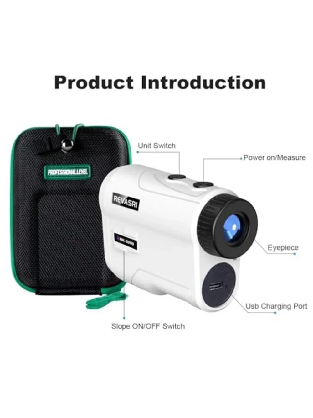 New Golf Rangefinder with Slope and Pin Lock Vibration, External Slope